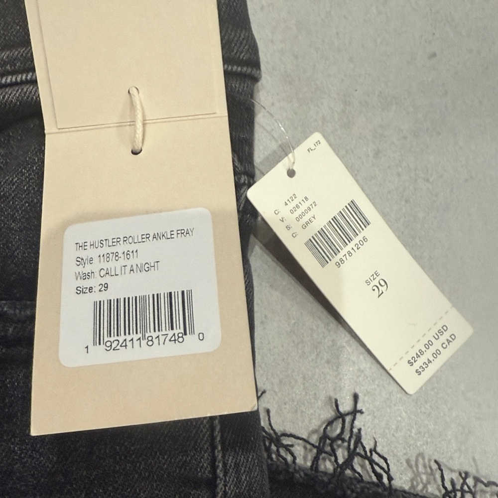 MOTHER The Hustler Roller High-Rise Wide-Leg Ankle Jeans in Call It A Night - Picture 8 of 13
